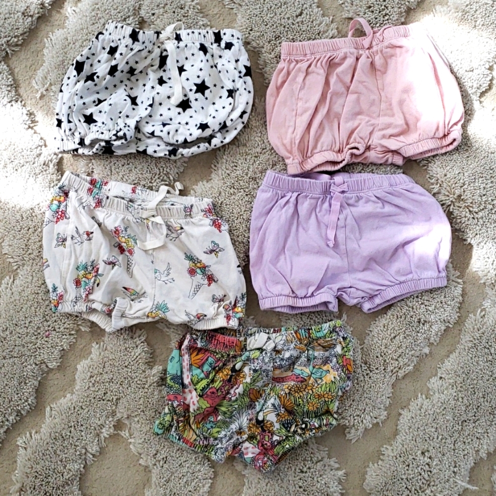 Baby Gap Bubble Shorts Bundle, 5 pieces